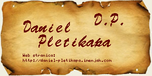 Daniel Pletikapa vizit kartica
